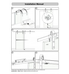 Dispositif dite de ferme rail pour porte coulissante intérieure