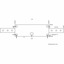 SER DE RIDEAU METALIQUE A 2 ENTRAINEURS, CYL ROND, 3 CLES