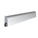 Plinthe porte – Thermique et acoustique - En applique – Recoupable - En aluminium - Argent